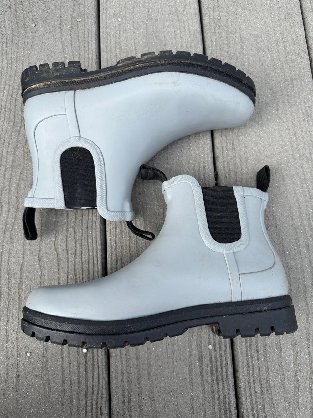 L.L. Bean Wellie Women’s Boots - Light Gray